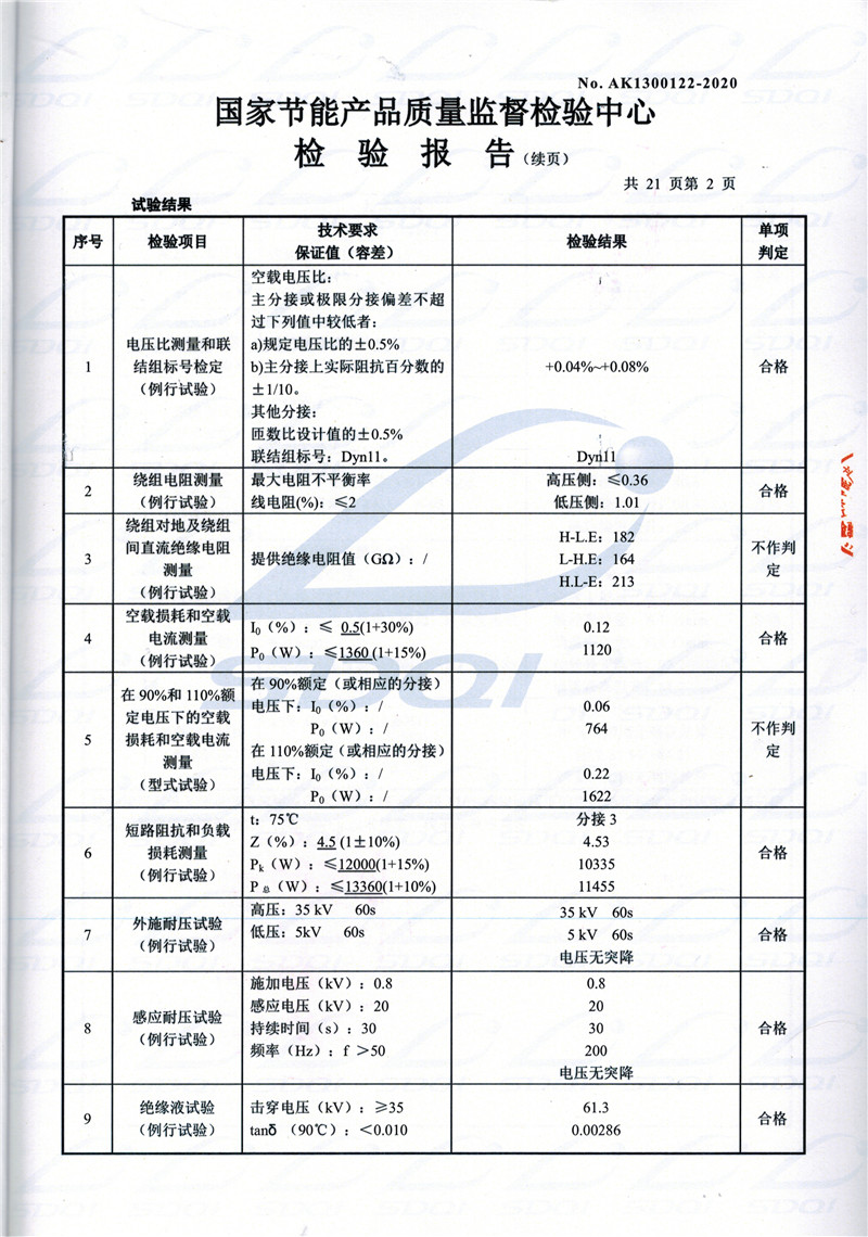 高低压试验报告-S11-1250绵竹绵竹绵竹油浸式变压器-2.jpg